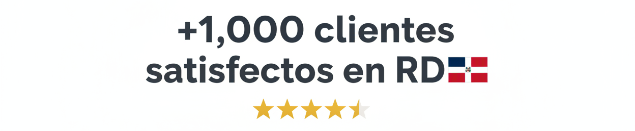+1,000 clientes satisfechos en RD