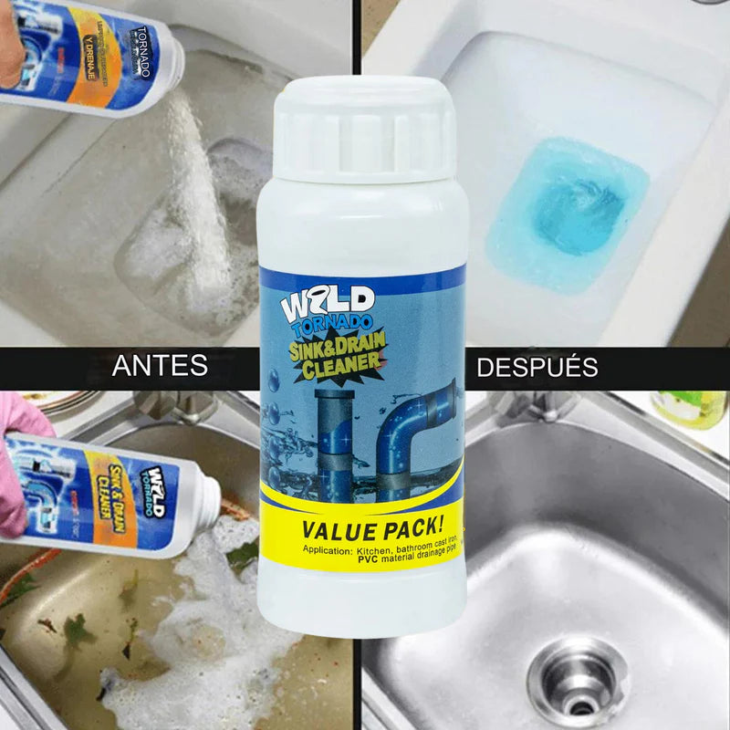 Destapa Tuberías Potente (COMBO 4) + Atrapa mugre Gratis!