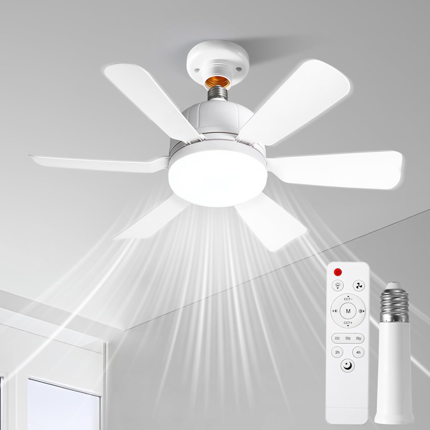 ABANICO DE TECHO TIPO BOMBILLO 40WATT