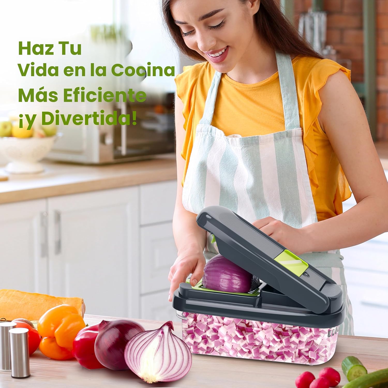 CORTADOR DE VEGETALES MULTIFUNCIONAL 22 PIEZAS