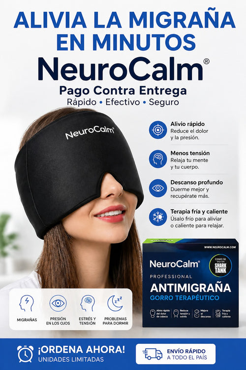 GORRO CON GEL TERAPEUTICO ANTIMIGRAÑA Y ESTRES