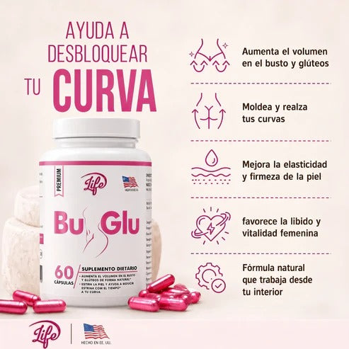 BU-GLU REFUERZA BUSTO Y GLÚTEO X 60 CÁPSULAS.