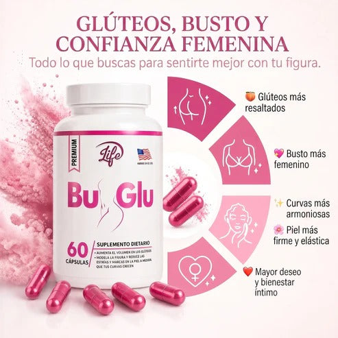 BU-GLU REFUERZA BUSTO Y GLÚTEO X 60 CÁPSULAS.